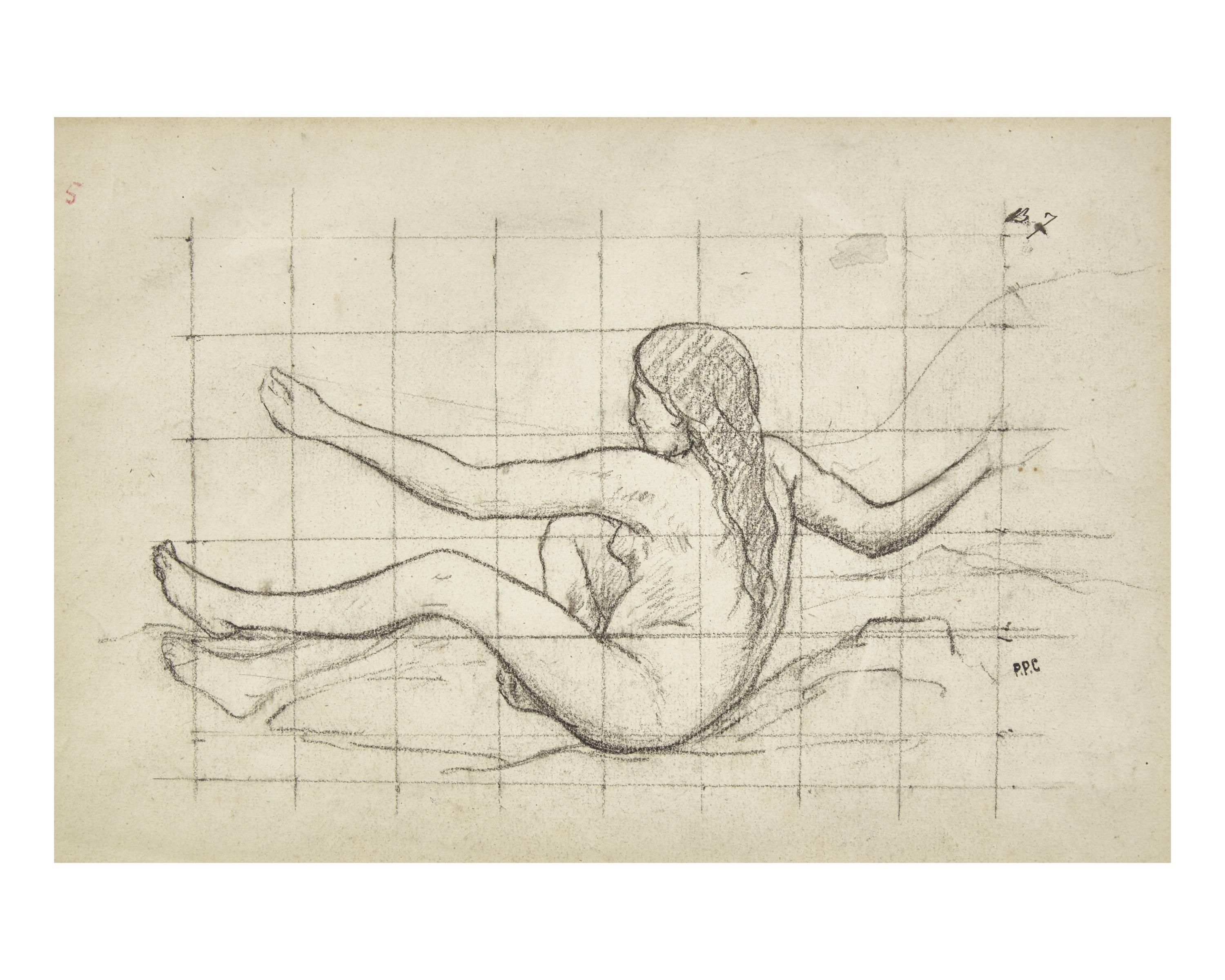 Étude de Femme Nue Allongée