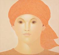 Frau mit roten Kopftuch, 2006