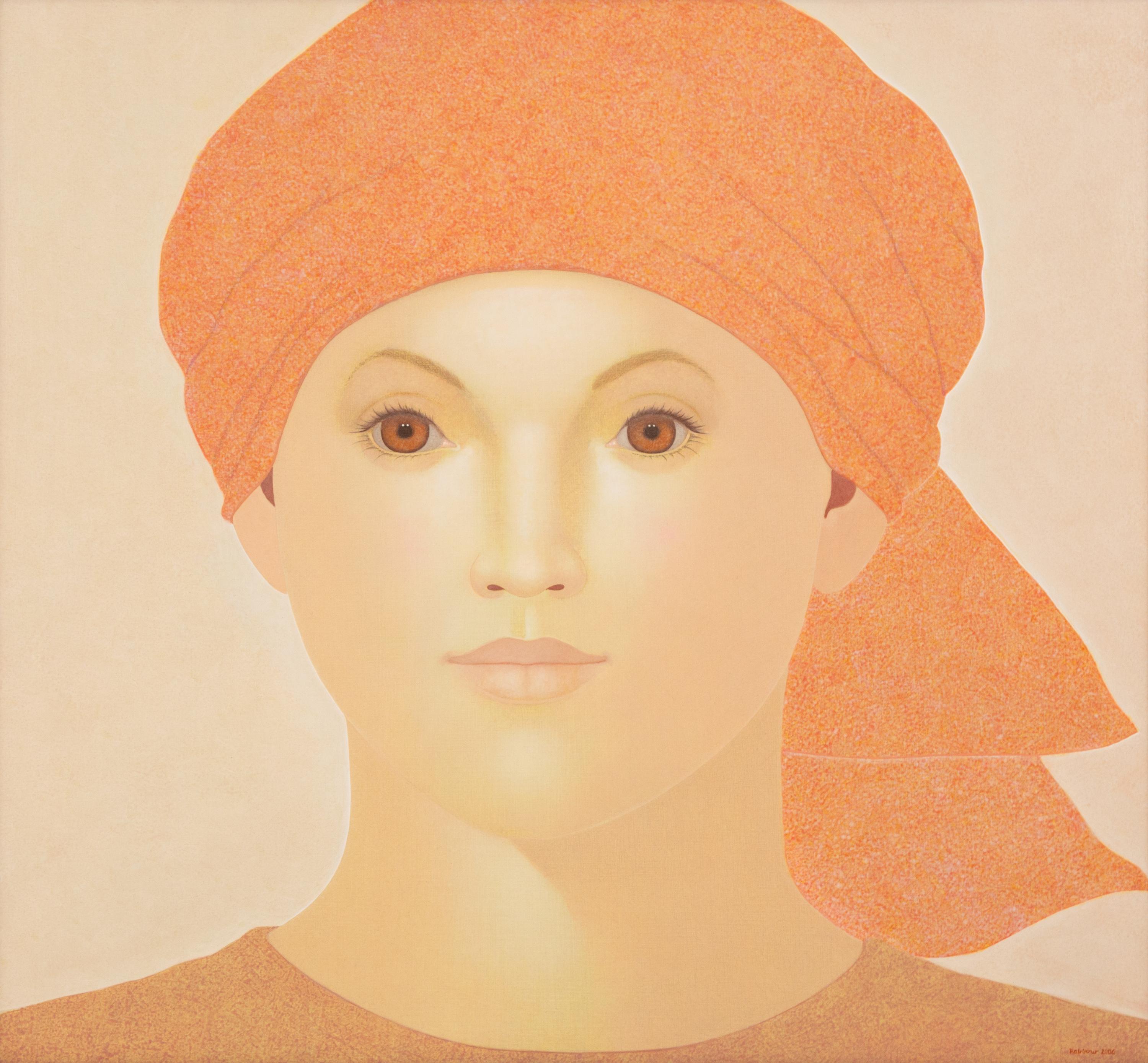 Frau mit roten Kopftuch, 2006