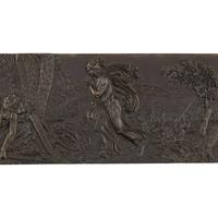 A French Bronze Mythological Relief Plaque