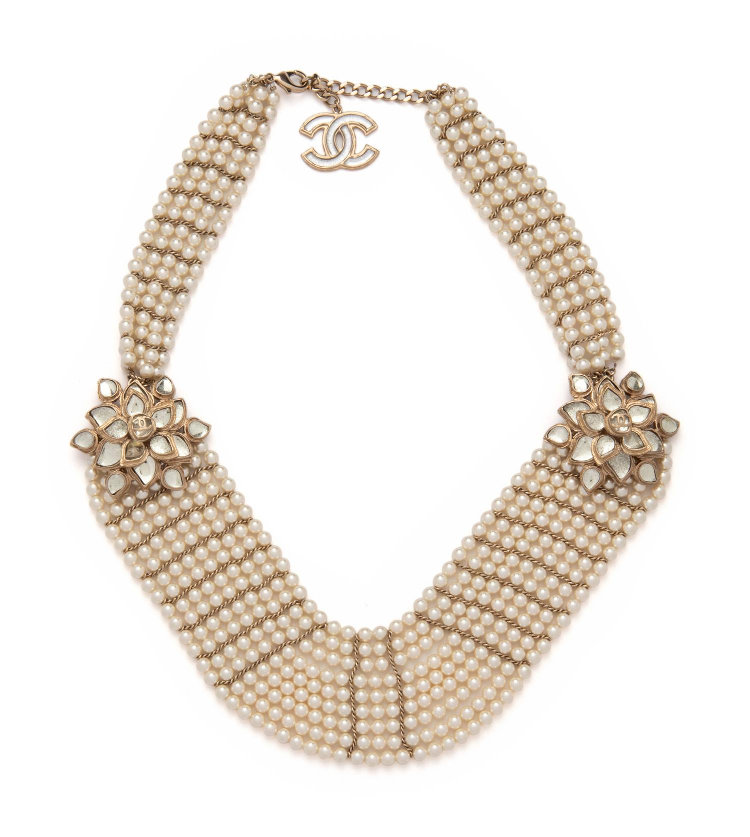 Chanel Nine Strand Faux Pearl Necklace, 2012