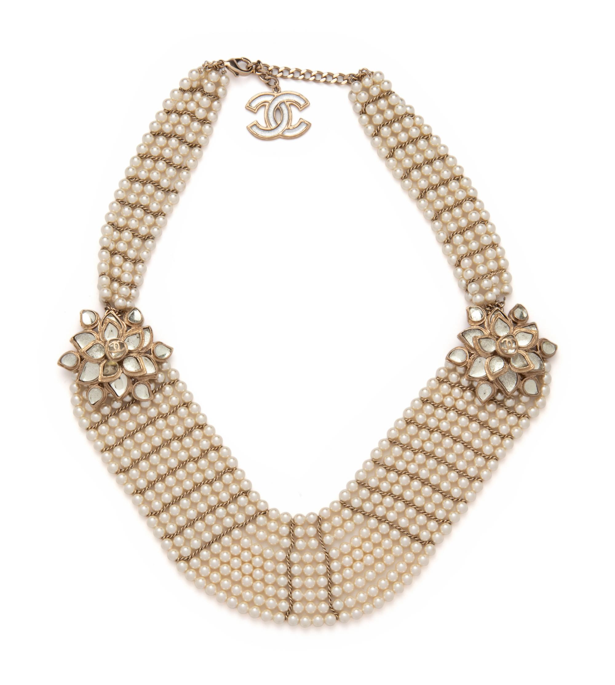 Chanel Nine Strand Faux Pearl Necklace, 2012