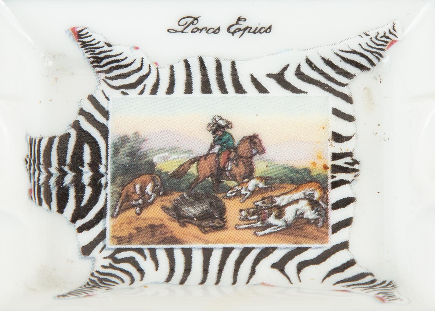 A Group of Six Hermès Porcelain Ashtrays