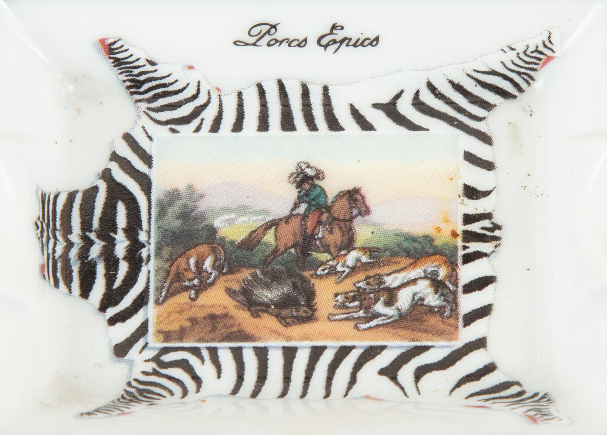 A Group of Six Hermès Porcelain Ashtrays