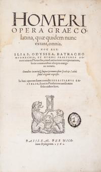 (HOMER) CASTELLION, SEBASTIEN, ed. Opera Graeco-Latina. Basel, 1561.