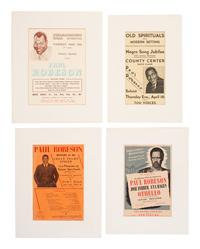[ROBESON, PAUL (1898-1976)]. A group of 14 items mostly related to Robeson's career as a performer.