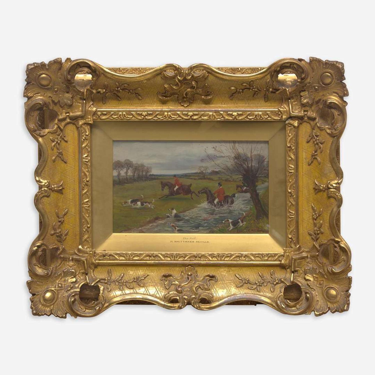 H. Whittaker Reville (British, 19th Century) Four Works: The Fall, Tally Ho!, The Kill, Full Cry