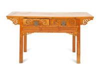 A Chinese Carved Hardwood Altar Table