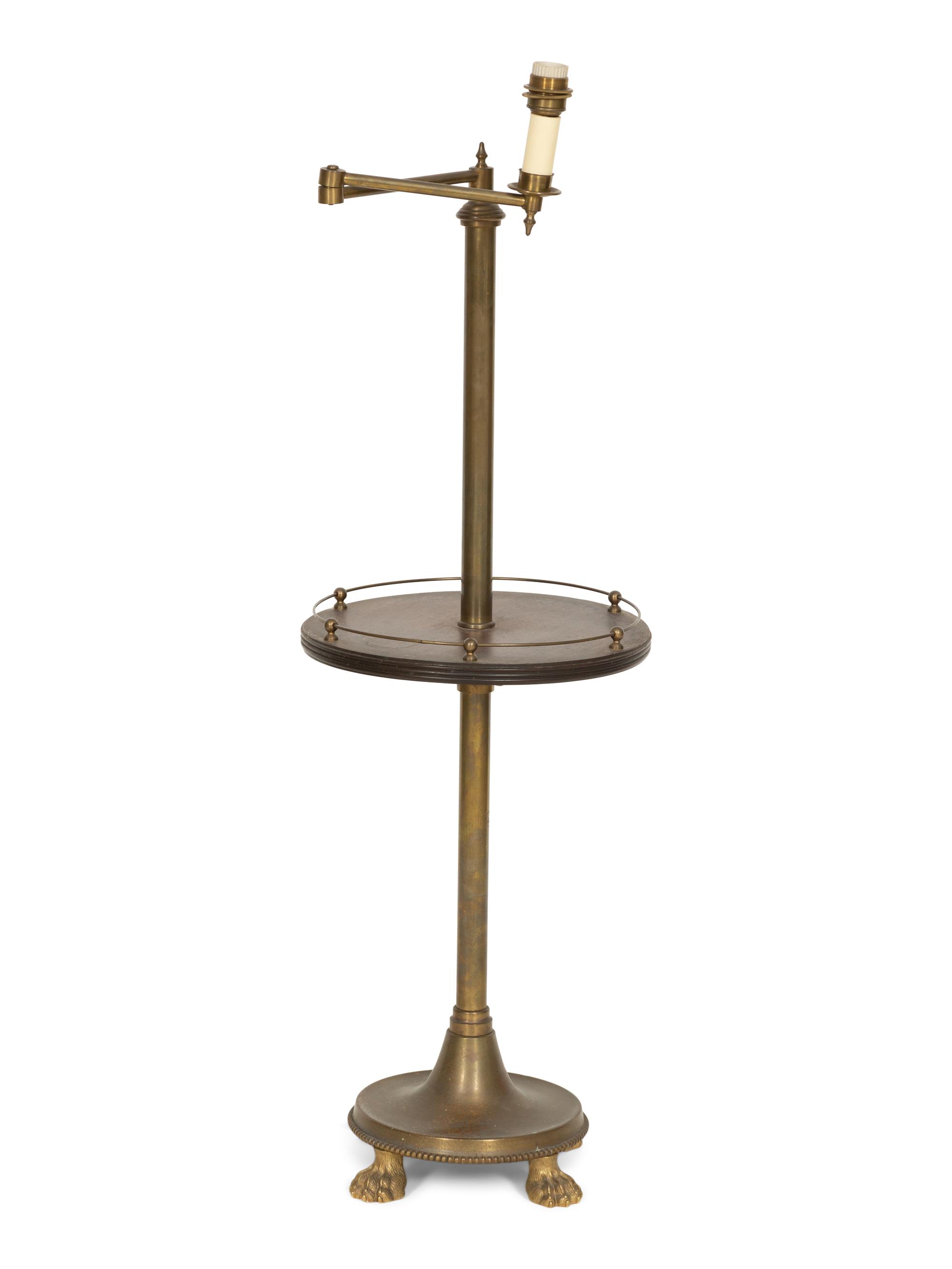 A Regency Style Swing-Arm Floor Lamp