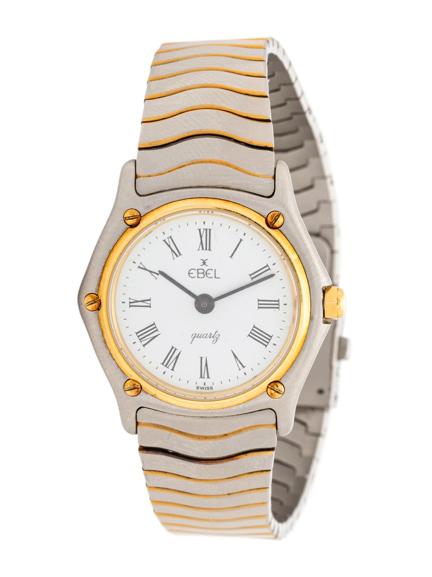 EBEL, STAINLESS STEEL AND YELLOW GOLD 'SPORTS CLASSIC' WATCH