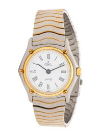 EBEL, STAINLESS STEEL AND YELLOW GOLD 'SPORTS CLASSIC' WATCH