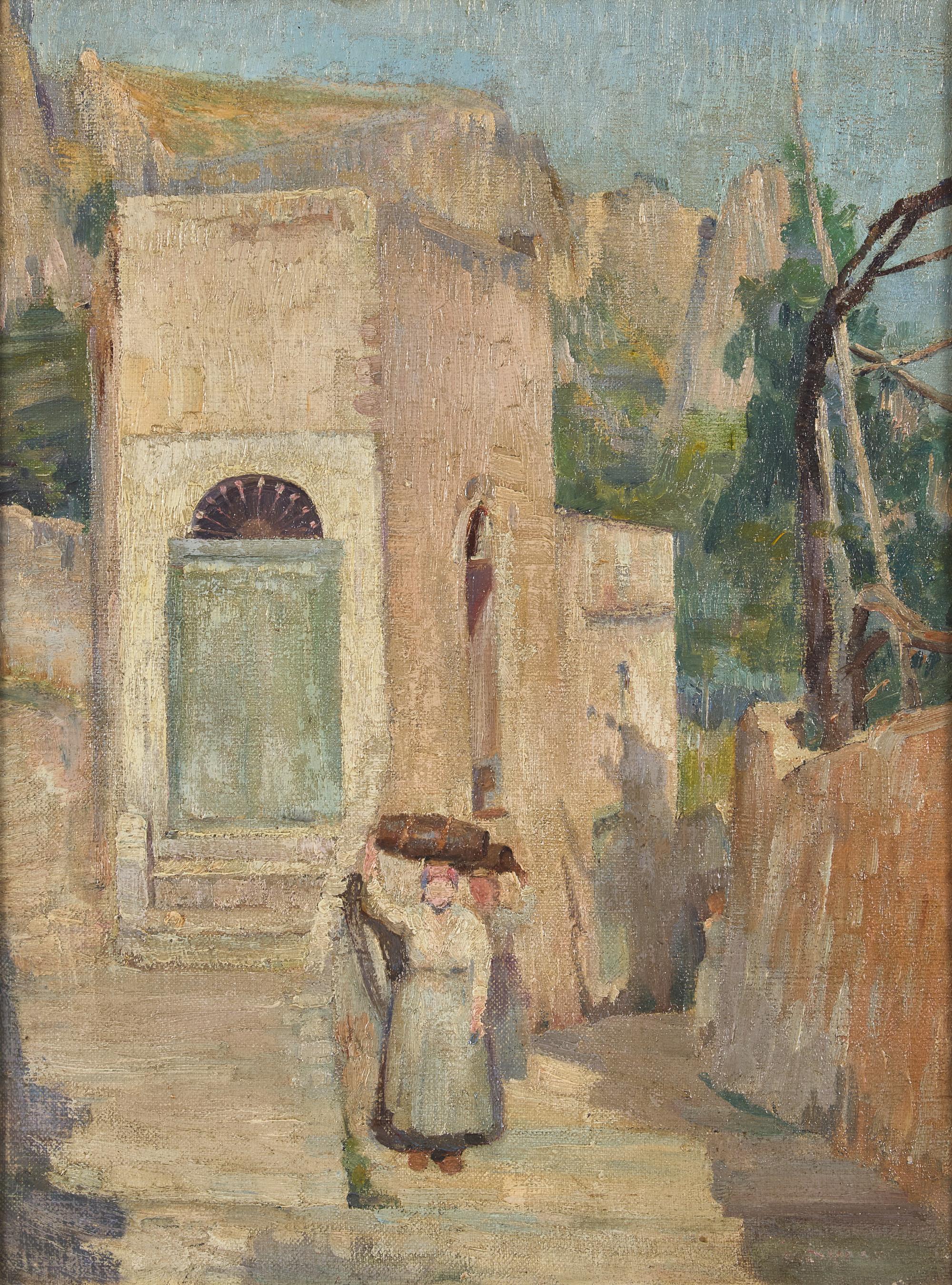 Paesaggio and Vicolo (two works)
