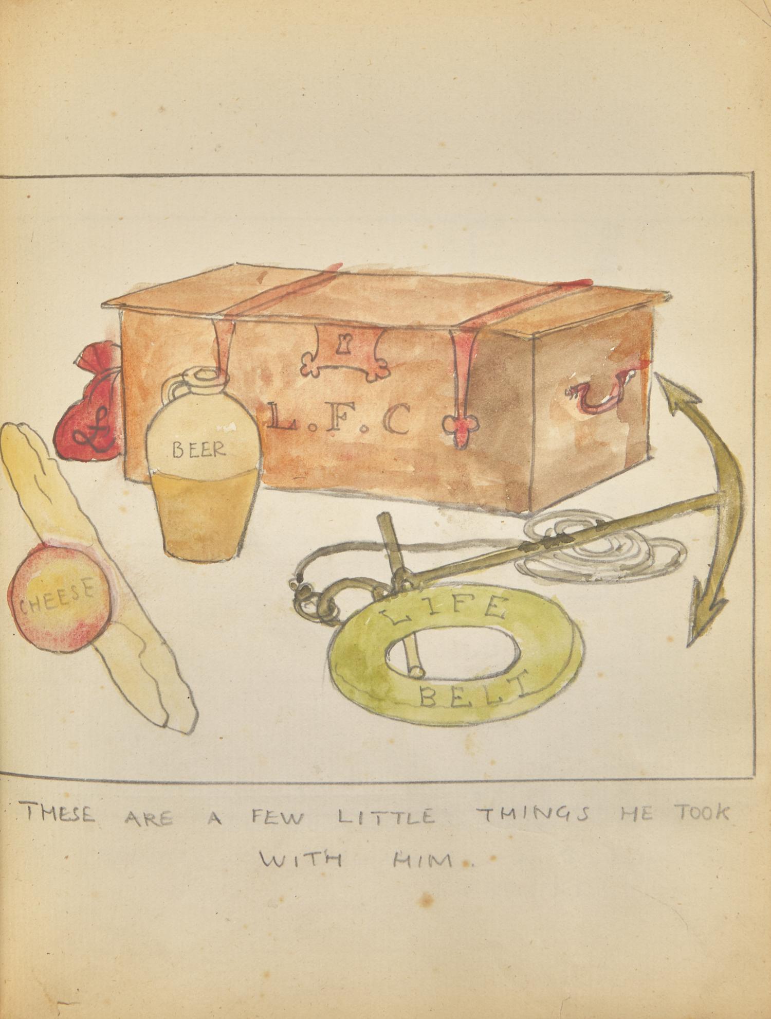 [Children's & Illustrated] Crane, Walter. Original Unpublished Manuscript Picture Book