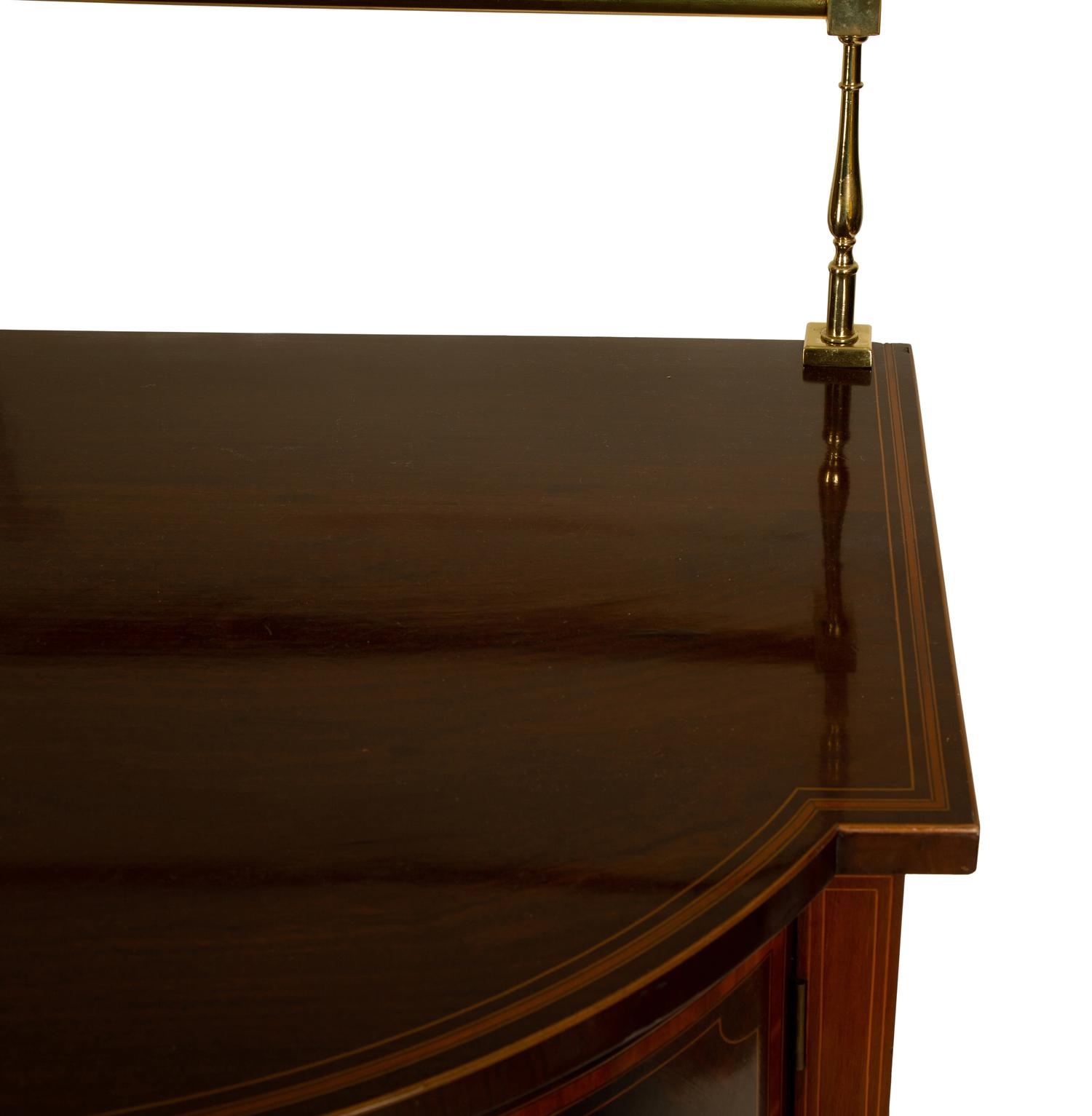 A George III Inlaid Mahogany Sideboard with Brass Gallery — LATE 18TH/EARLY 19TH CENTURY