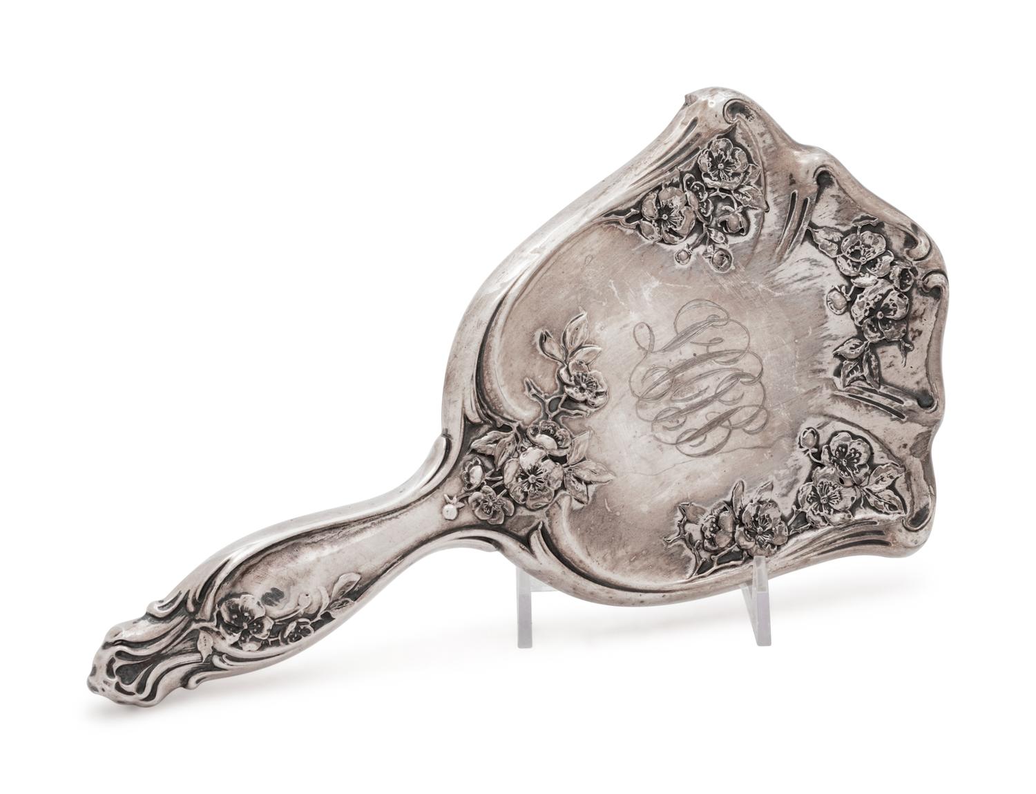 An American Silver Hand Mirror