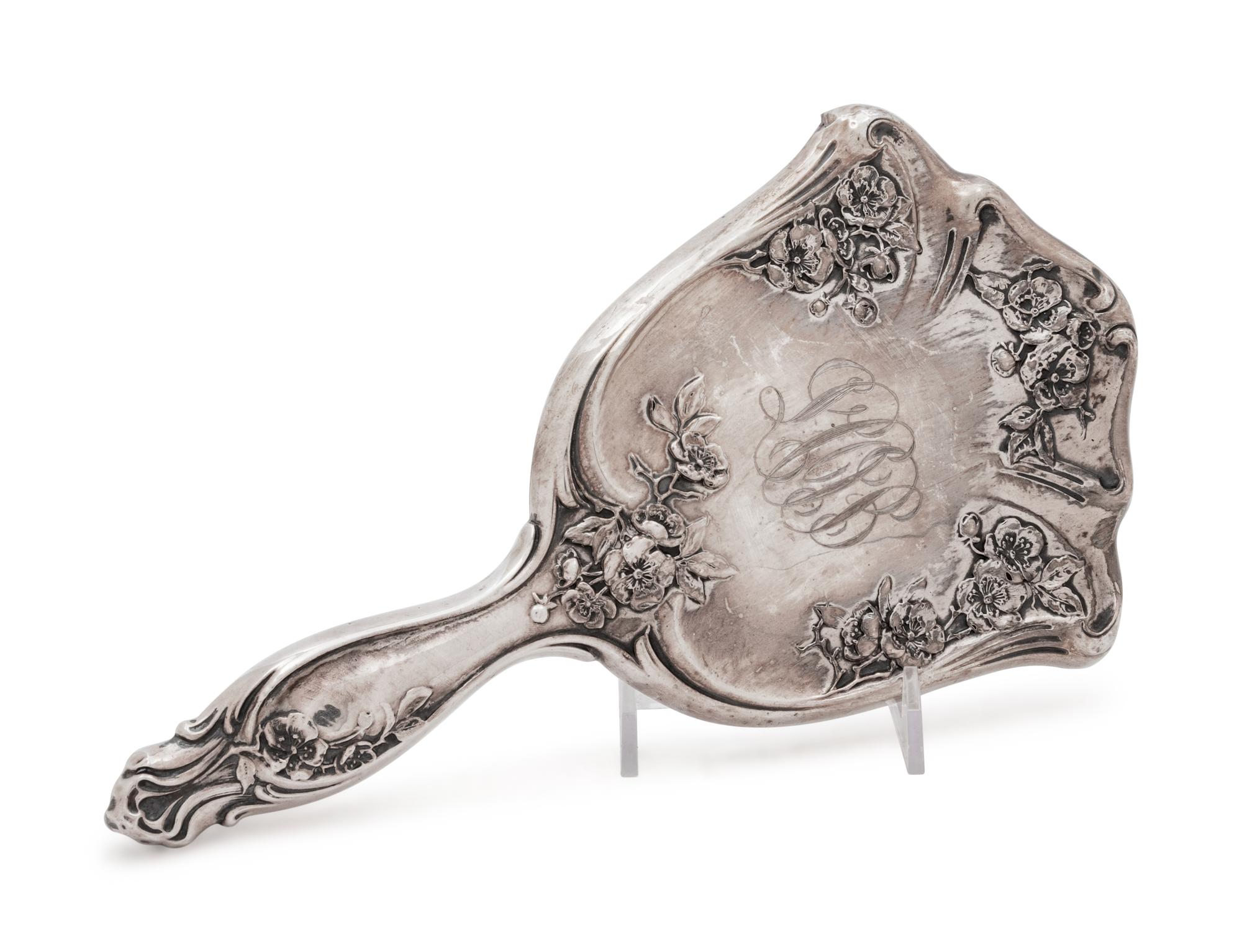An American Silver Hand Mirror
