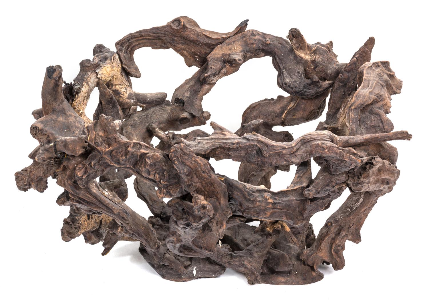 An Organic Wood Sculpture Diameter 23 inches.