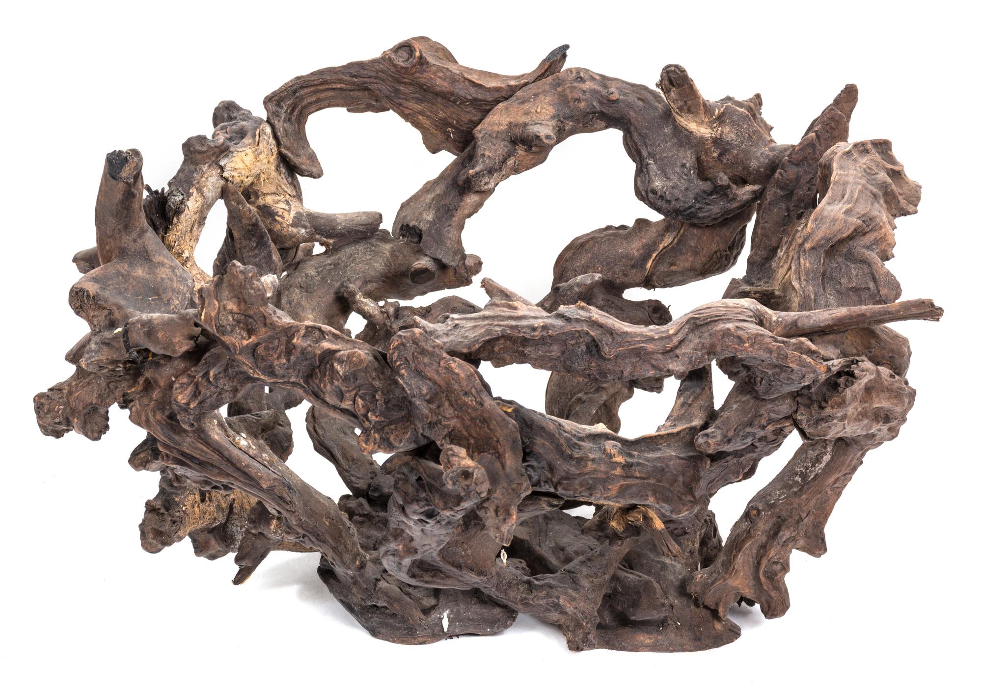An Organic Wood Sculpture Diameter 23 inches.