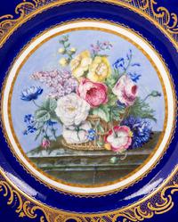 A Group of Four Sèvres Porcelain Plates