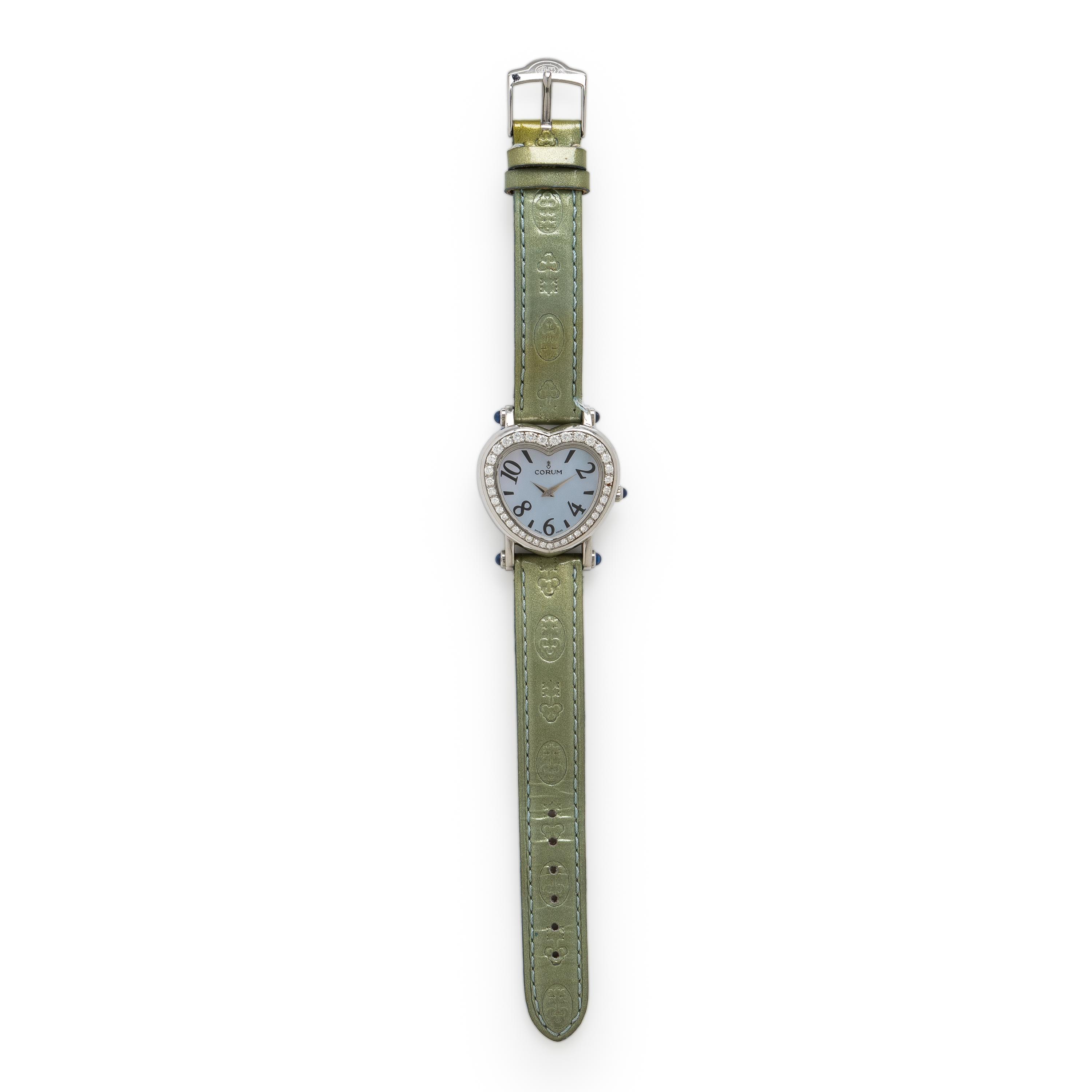 Corum, Ref. 24.183.20, Stainless Steel and Diamond 'Heart Beat' Watch