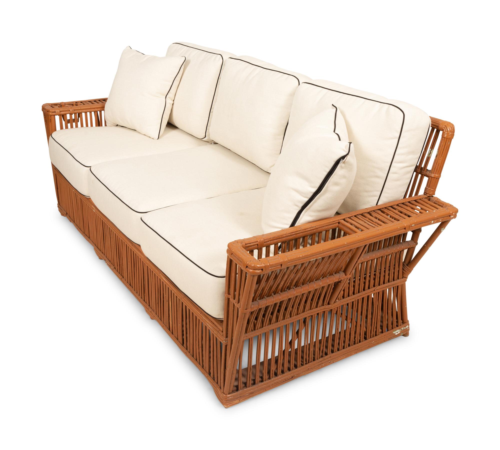 A Presidents Stick Rattan Nantucket Seating Suite