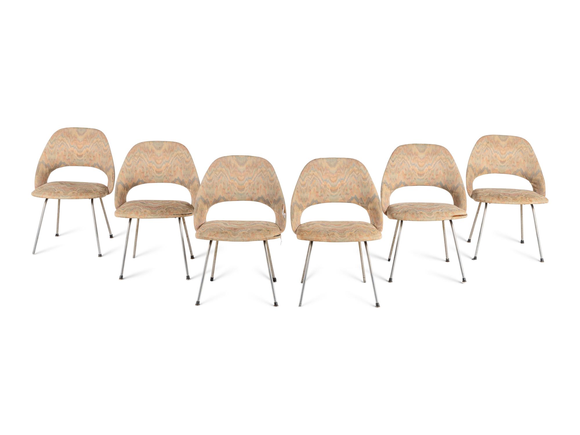 A Set of Six Saarinen for Knoll Chairs