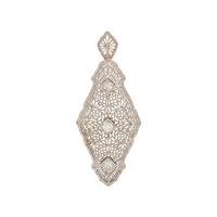 PLATINUM AND DIAMOND PENDANT/BROOCH