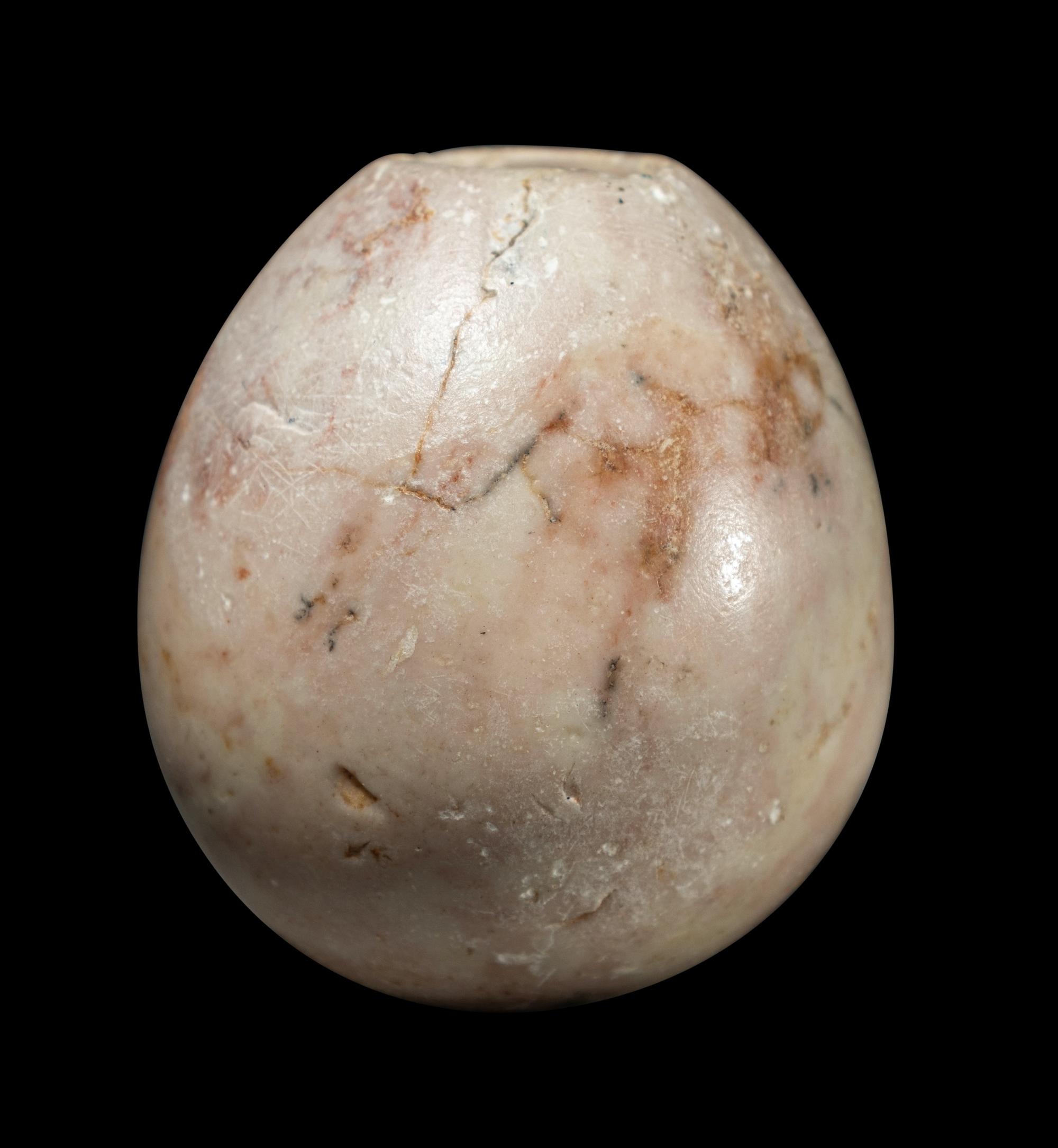 An Egyptian Limestone Mace Head