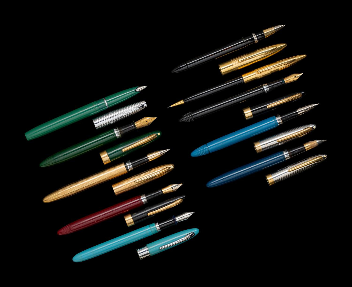 A Collection of Ten Sheaffer's Writing Instruments