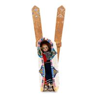 Cheyenne Beaded Toy Cradle, with Doll