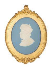 Three Wedgwood Japserware Portrait Plaques of Famous Americans