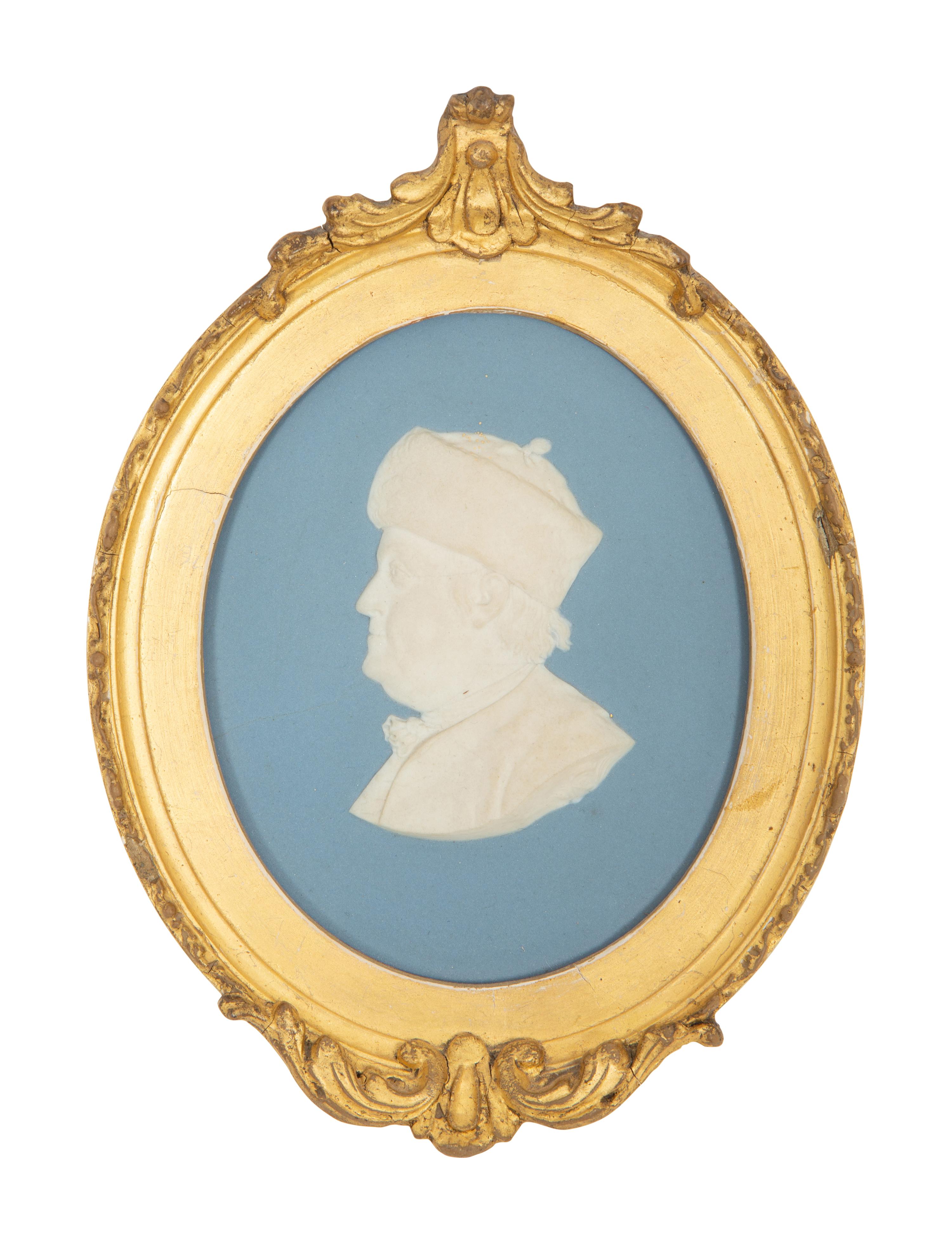 Three Wedgwood Japserware Portrait Plaques of Famous Americans