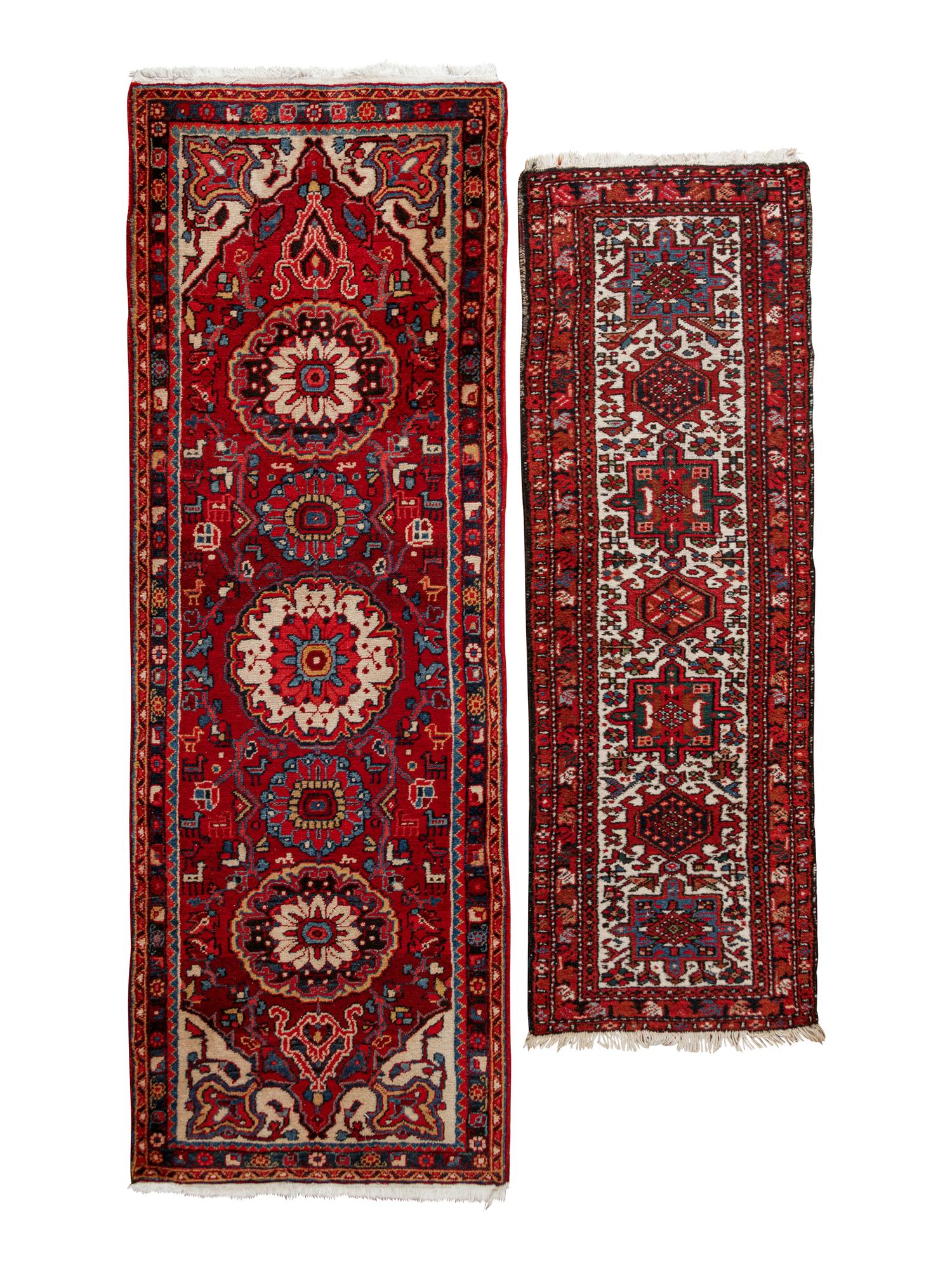 Two Heriz Wool Runners