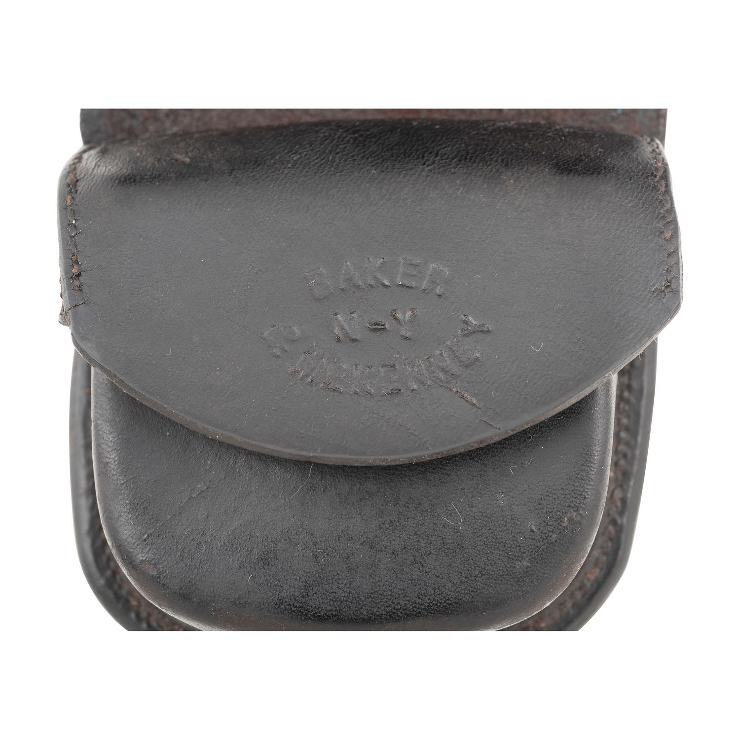 Baker & McKinney Contract US Pattern of March 1864 .58 Caliber Cartridge Box with Rare SNY Plate and a Cap Pouch