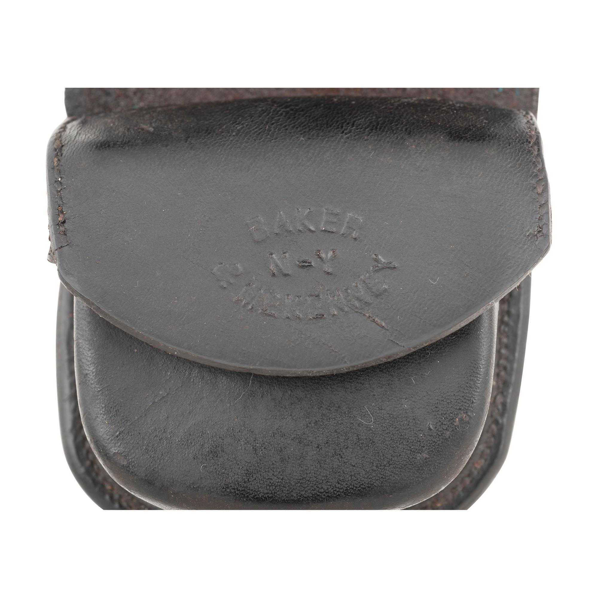 Baker & McKinney Contract US Pattern of March 1864 .58 Caliber Cartridge Box with Rare SNY Plate and a Cap Pouch