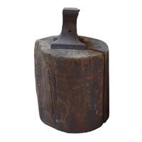 An Industrial Anvil on a Wood Base 26.5" W x 22" D x 33.5" H — United States, 19th Century