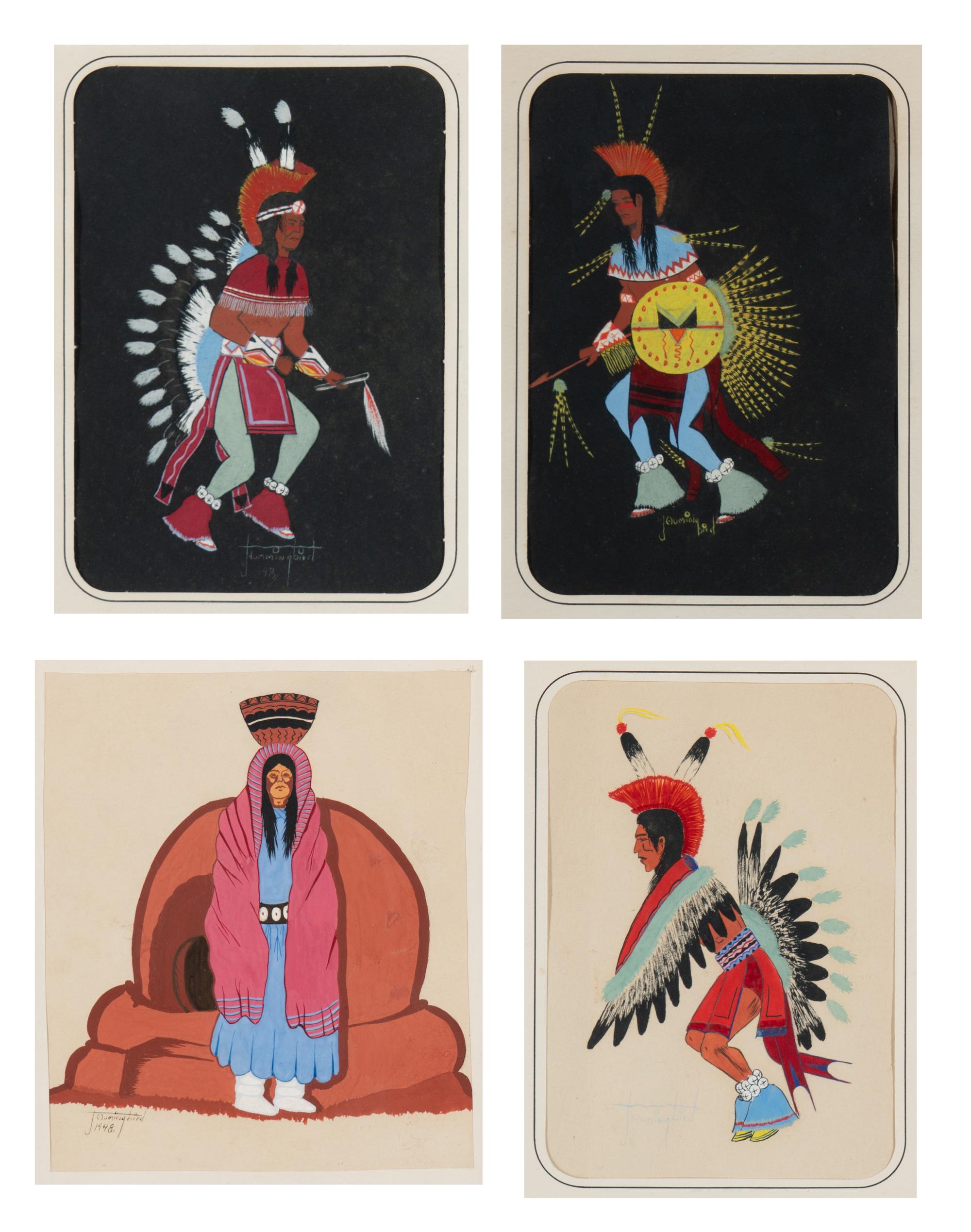 untitled, fancy dancers and woman with basket