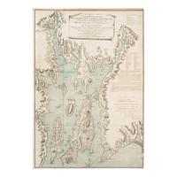 [Map]. Blaskowitz, Charles (ca 1743-1823). A Topographical Chart of the Bay of Narraganset in the Province of New England, with all the Isles contained therein, among which Rhode Island and Connonicut have been particularly Surveyed . London: William Faden, 22 July 1777.