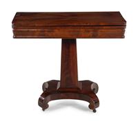 A Classical Mahogany Flip-Top Table