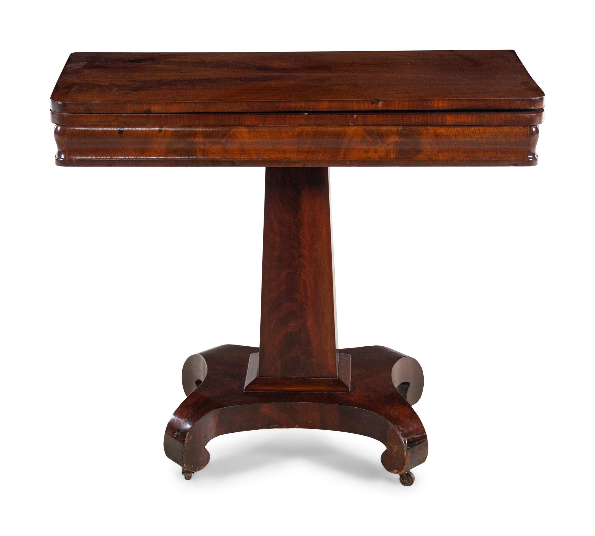 A Classical Mahogany Flip-Top Table