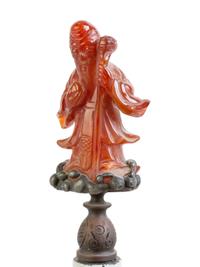 A Blanc de Chine Porcelain Vase Mounted as a Lamp