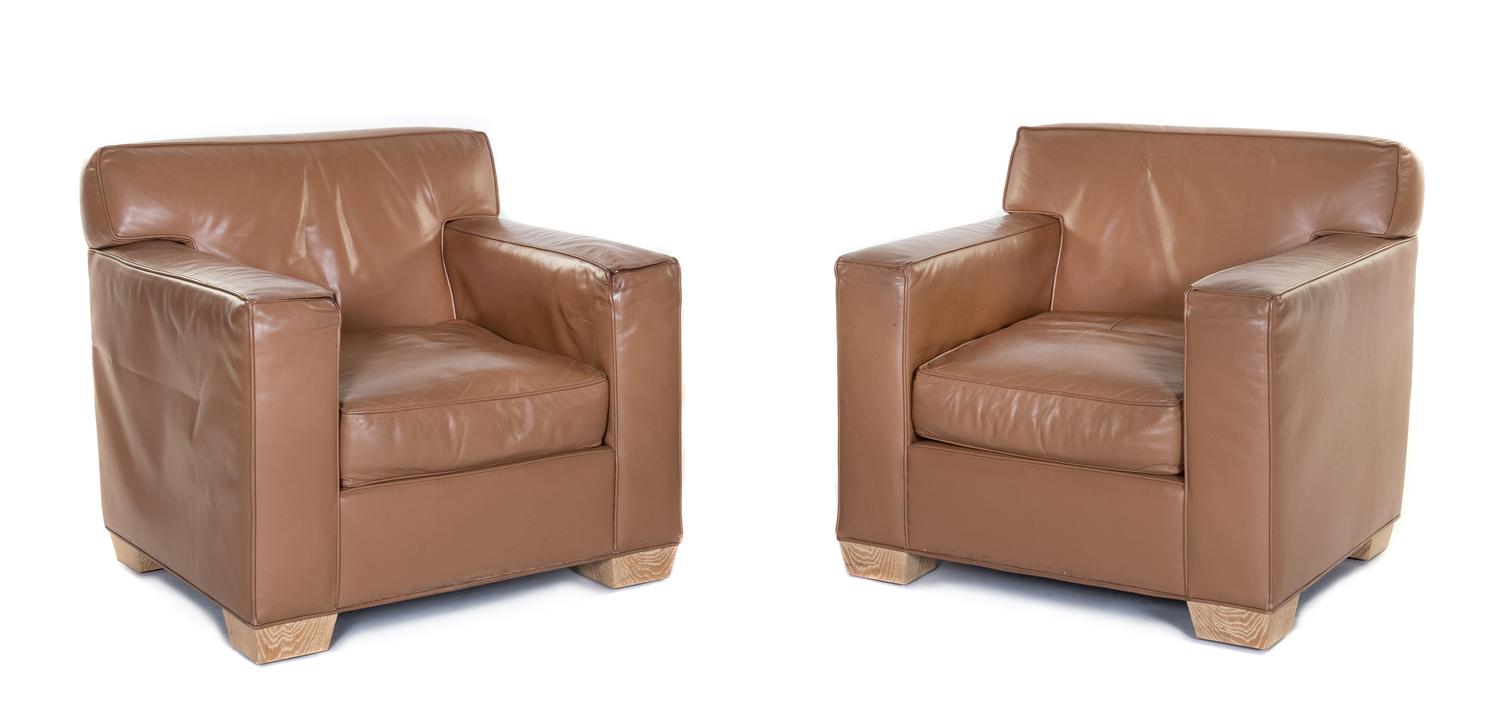 Pair of Club Chairs Mattaliano, USA