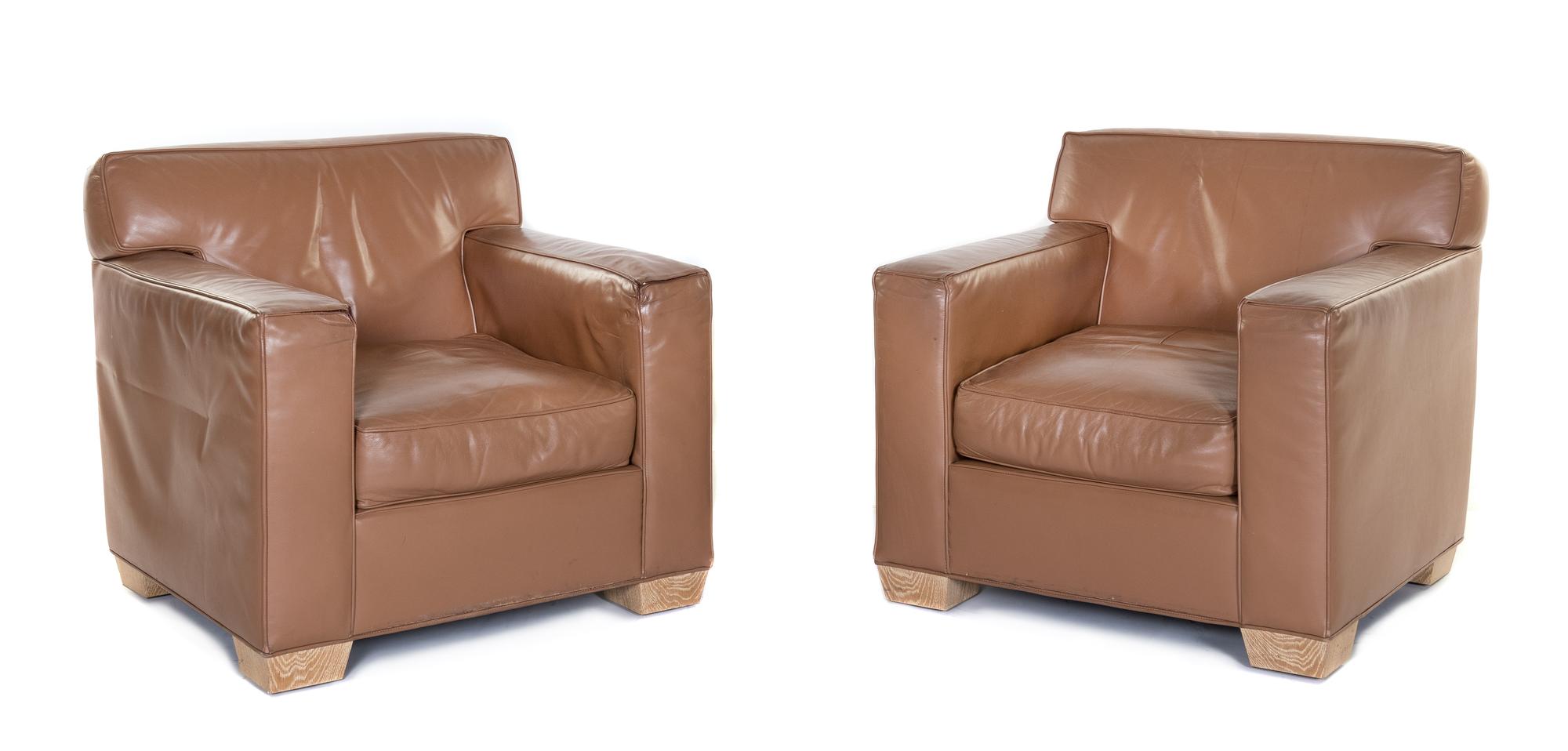 Pair of Club Chairs Mattaliano, USA