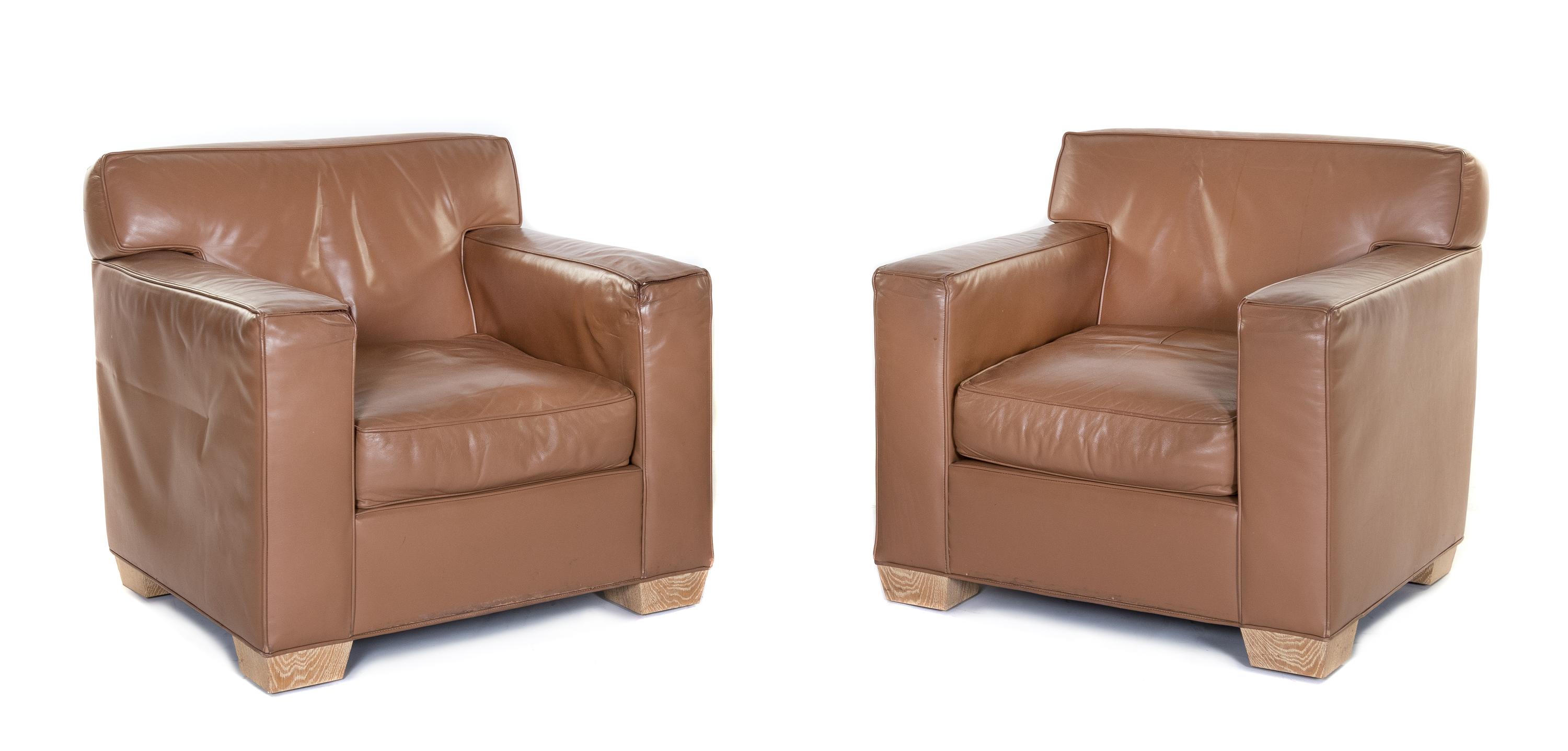 Pair of Club Chairs Mattaliano, USA