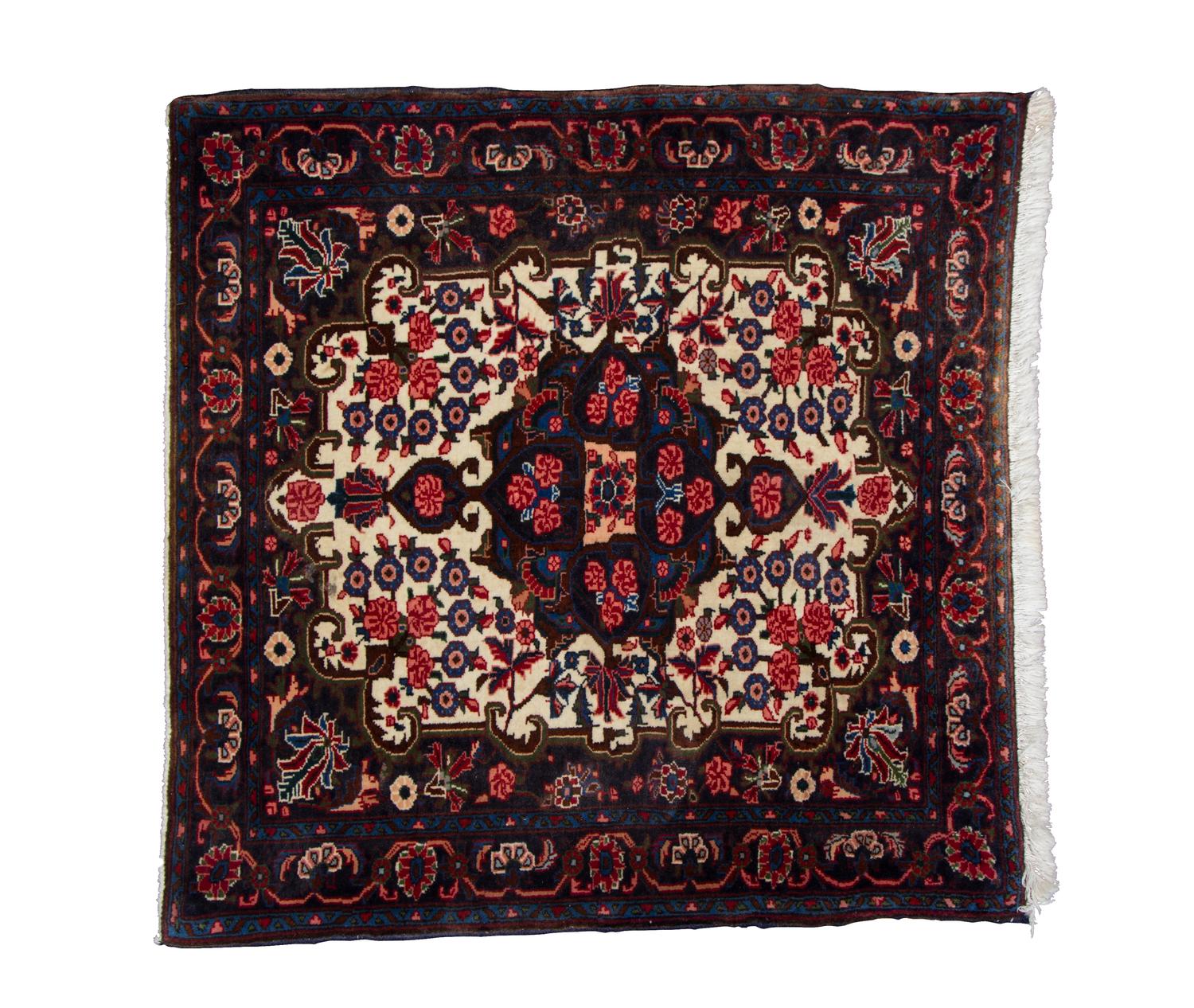 A Bijar Wool Rug 2 feet 8 inches x 2 feet 8 inches. — PERSIA