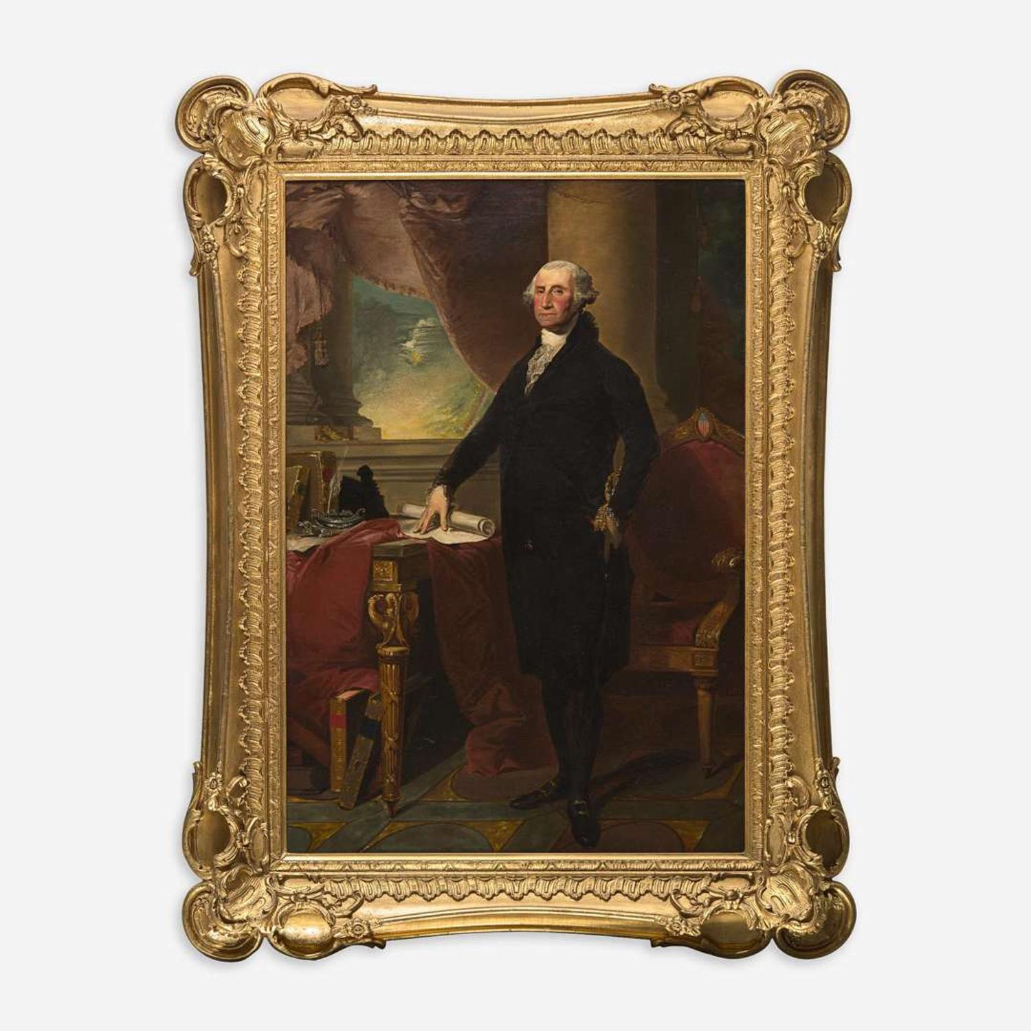 After Gilbert Stuart (1755-1828), American School 19th century The Landsdowne Portrait of George Washington (1732-1799)