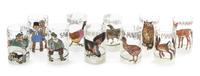 A Set of Ten German Enameled Glass Tumblers Height 4 3/4 inches. — LUDWIG HOHLWEIN FOR THERESIEN, CIRCA 1905