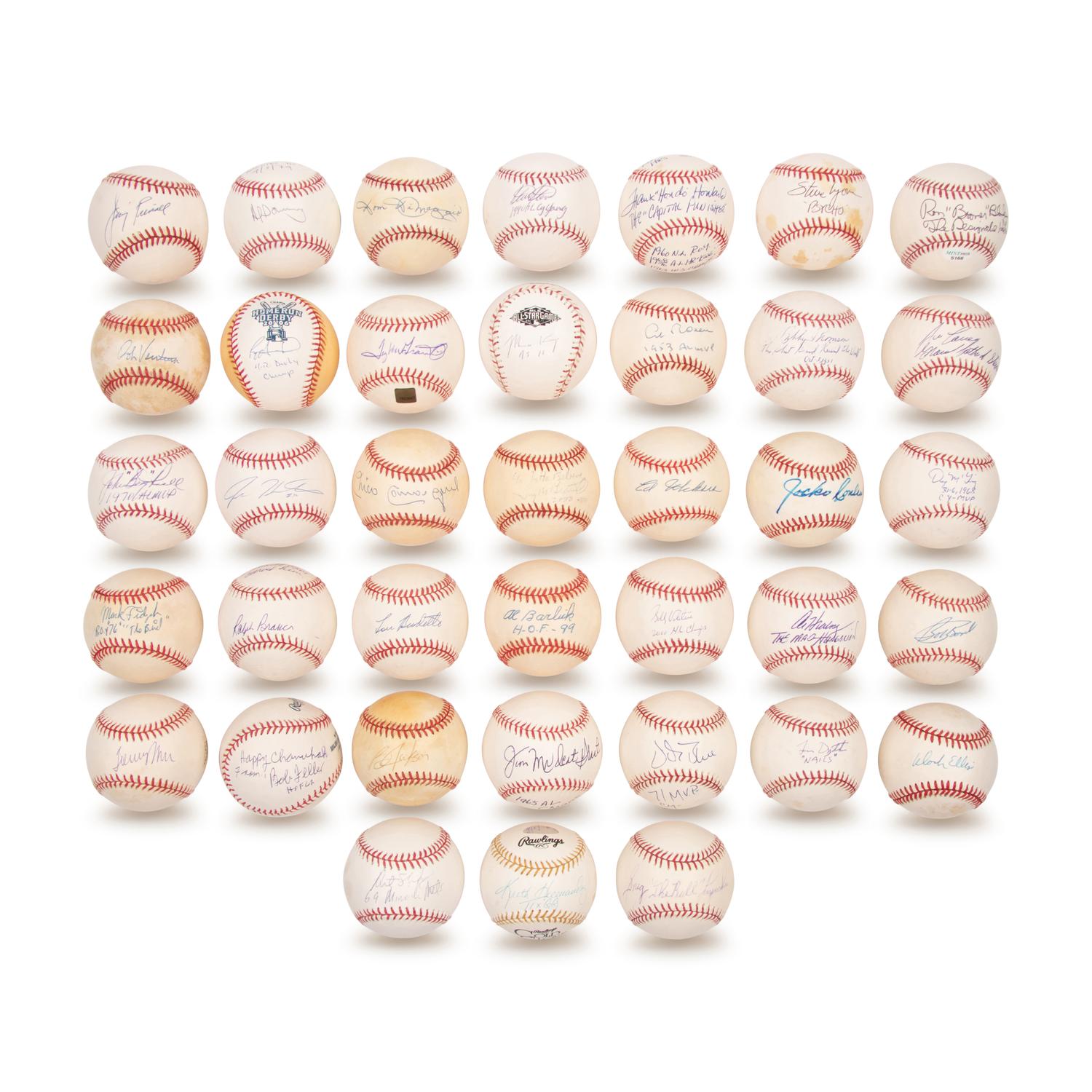 A Large Collection of Notable Signed Autograph Baseballs (38)