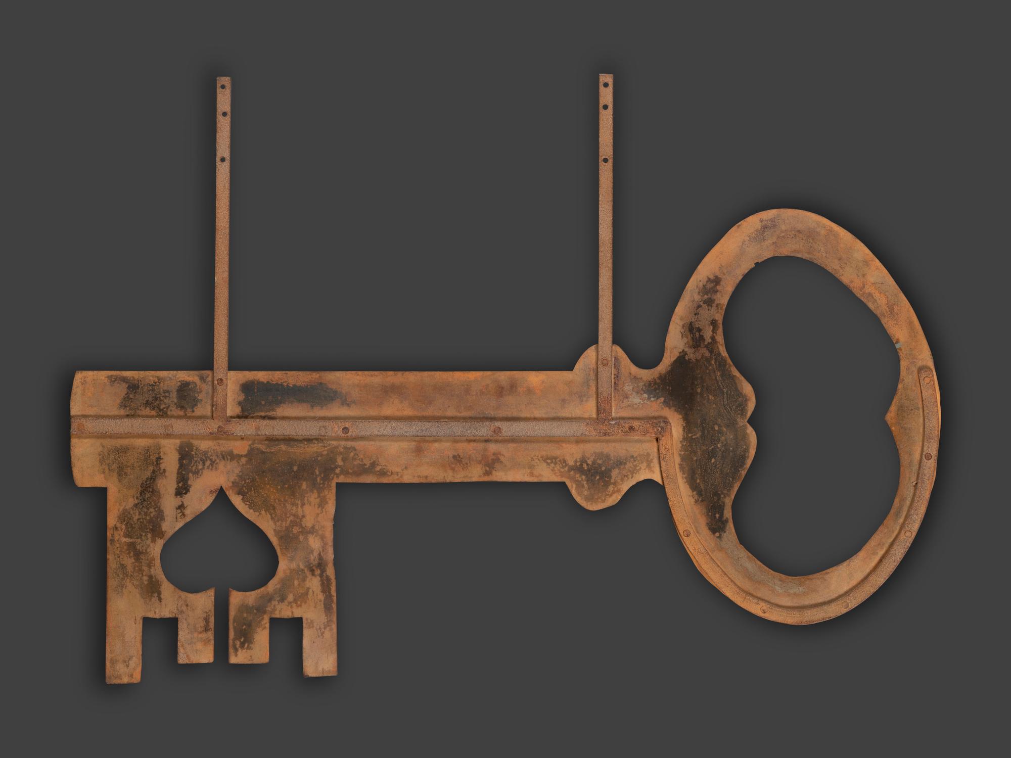 A Cut Sheet Iron Locksmith Trade Sign