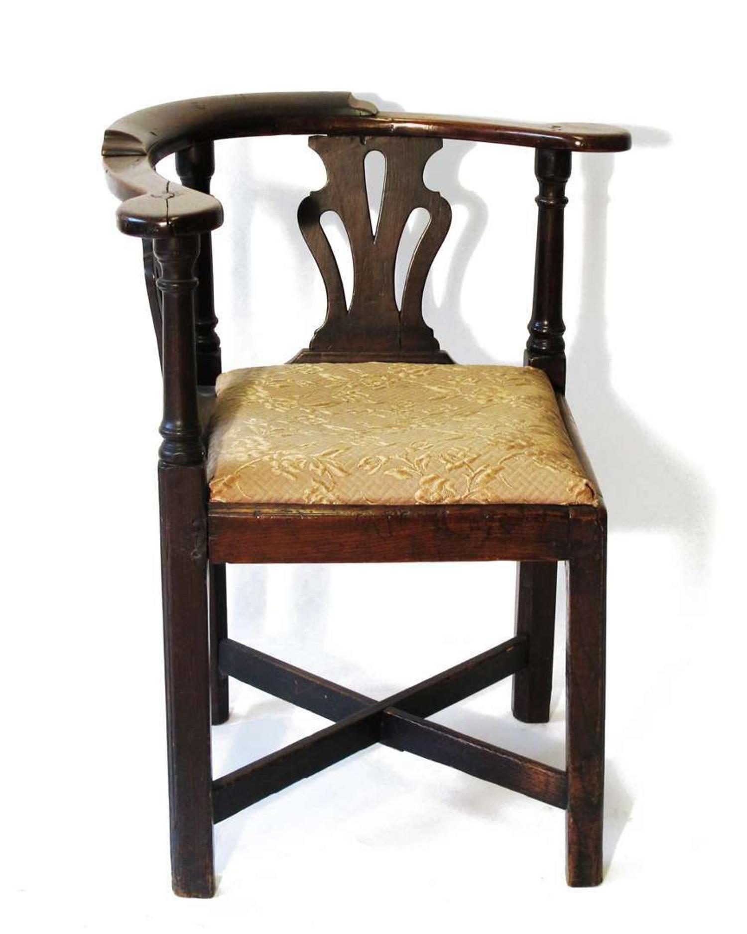 Chippendale corner or roundabout chair late 18th century